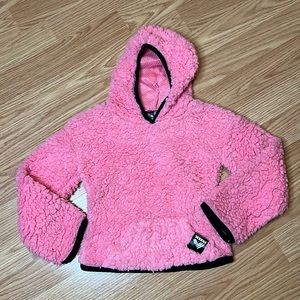 Toddler Girls RBX Pink Active Wear Sherpa Fluffy Pullover